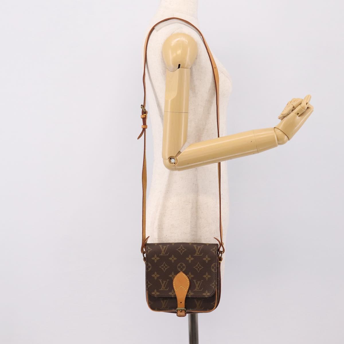 LOUIS VUITTON Monogram Cartouchiere PM Shoulder Bag M51254 LV Auth 203857