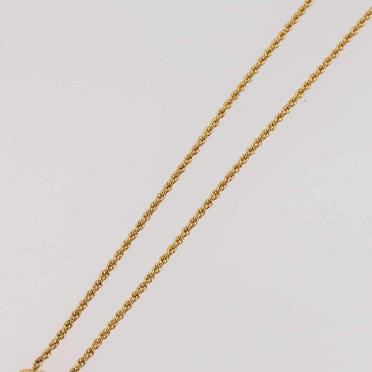 Christian Dior Necklace metal Gold Tone Auth 203858