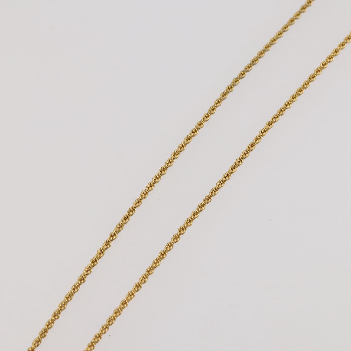 Christian Dior Necklace metal Gold Tone Auth 203858