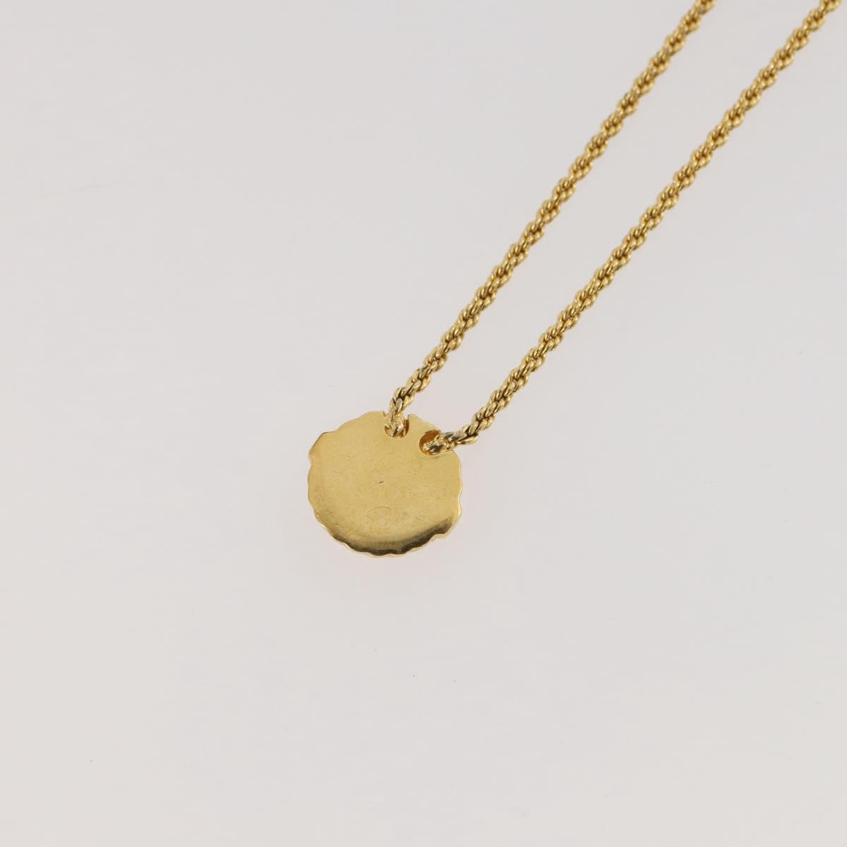 Christian Dior Necklace metal Gold Tone Auth 203858