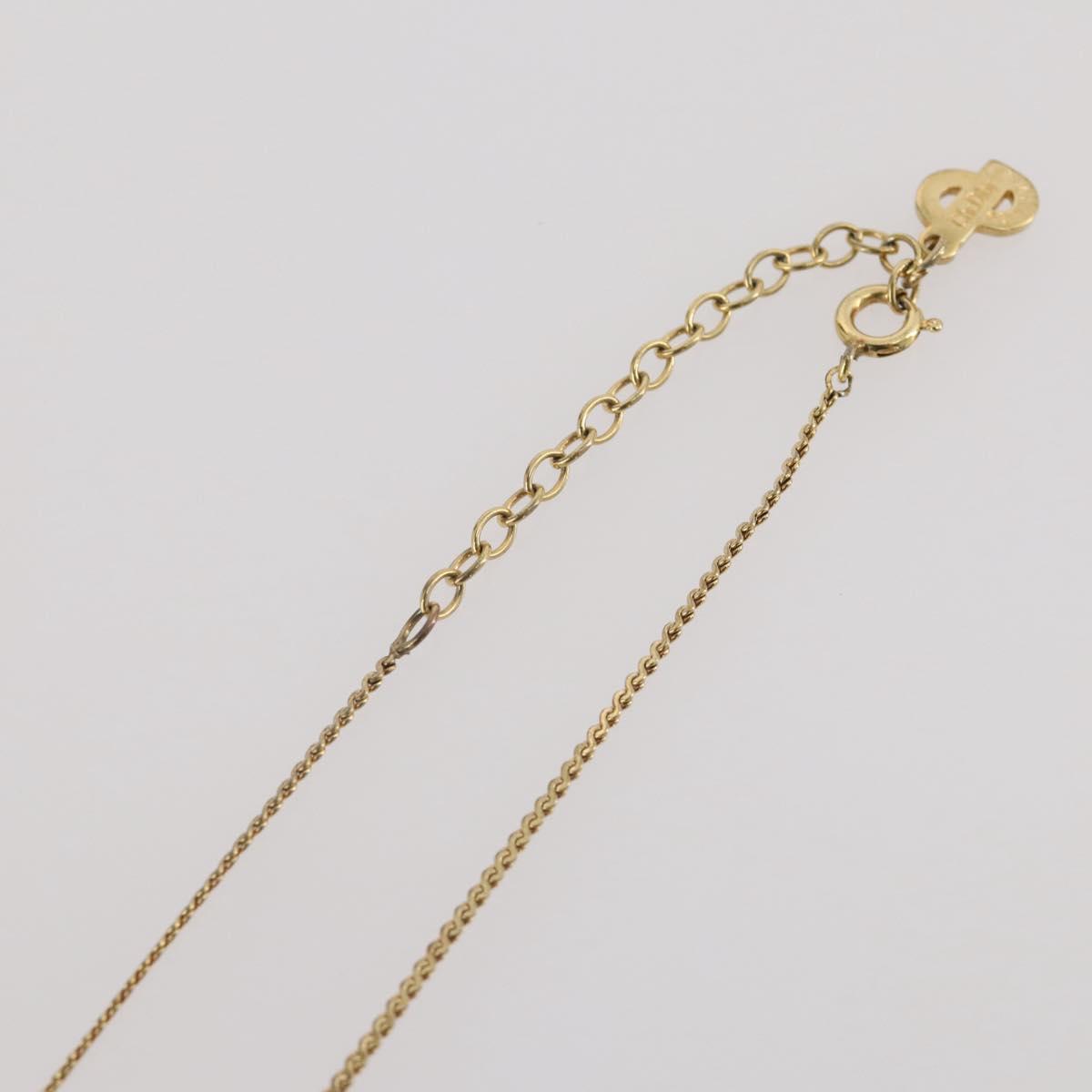 Christian Dior Necklace metal Gold Tone Auth 203859