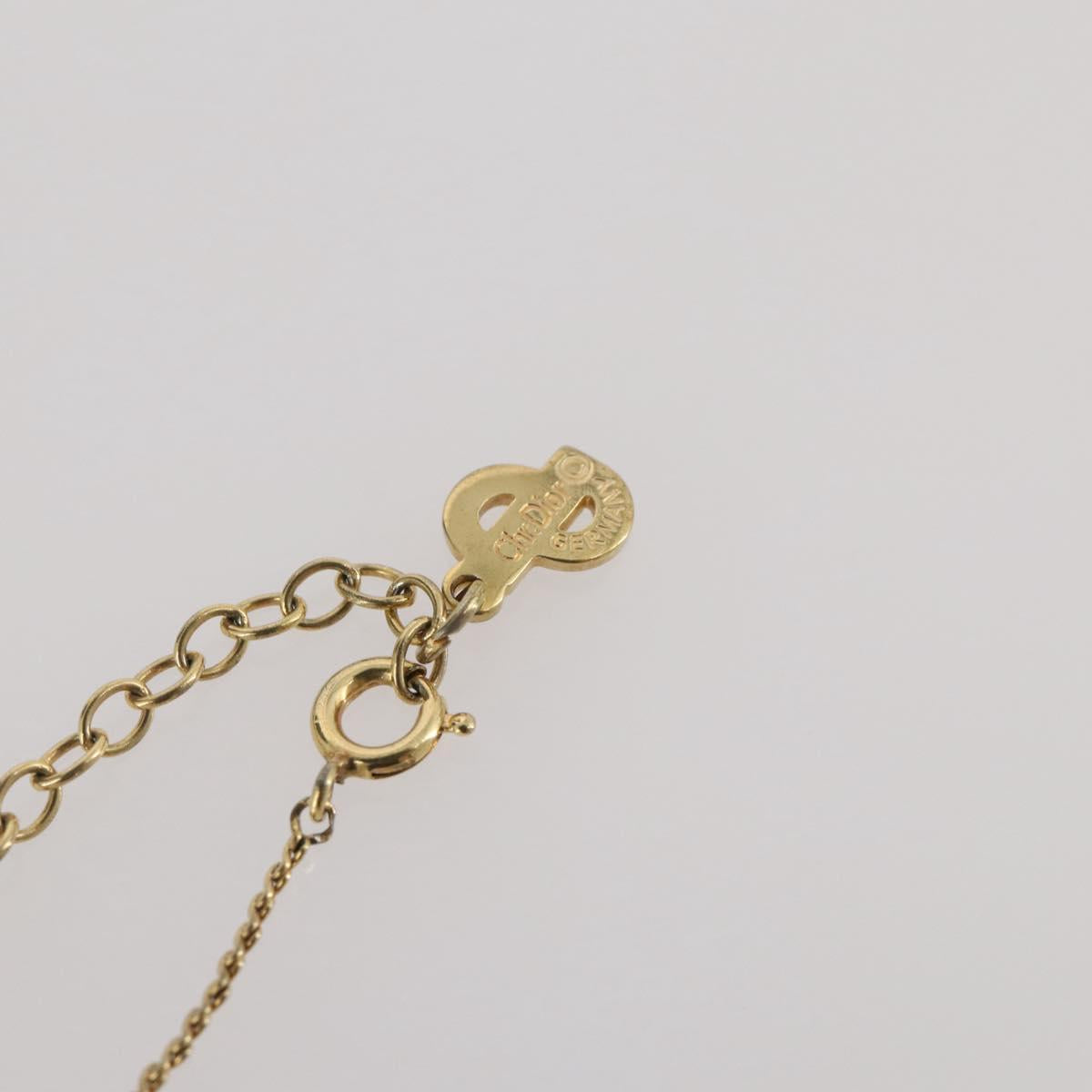 Christian Dior Necklace metal Gold Tone Auth 203859
