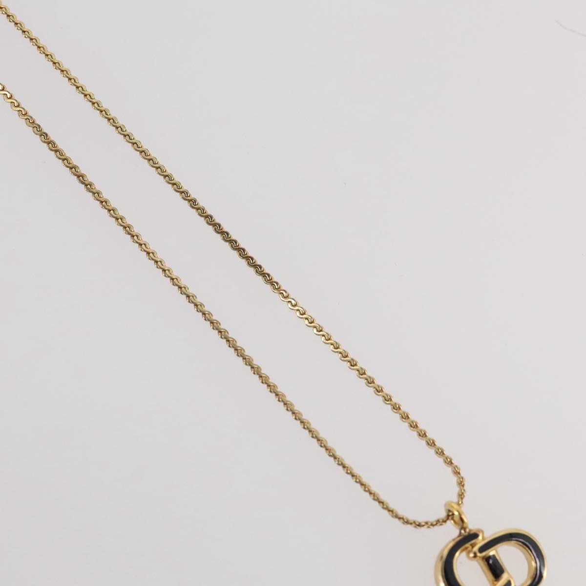 Christian Dior Necklace metal Gold Tone Auth 203859