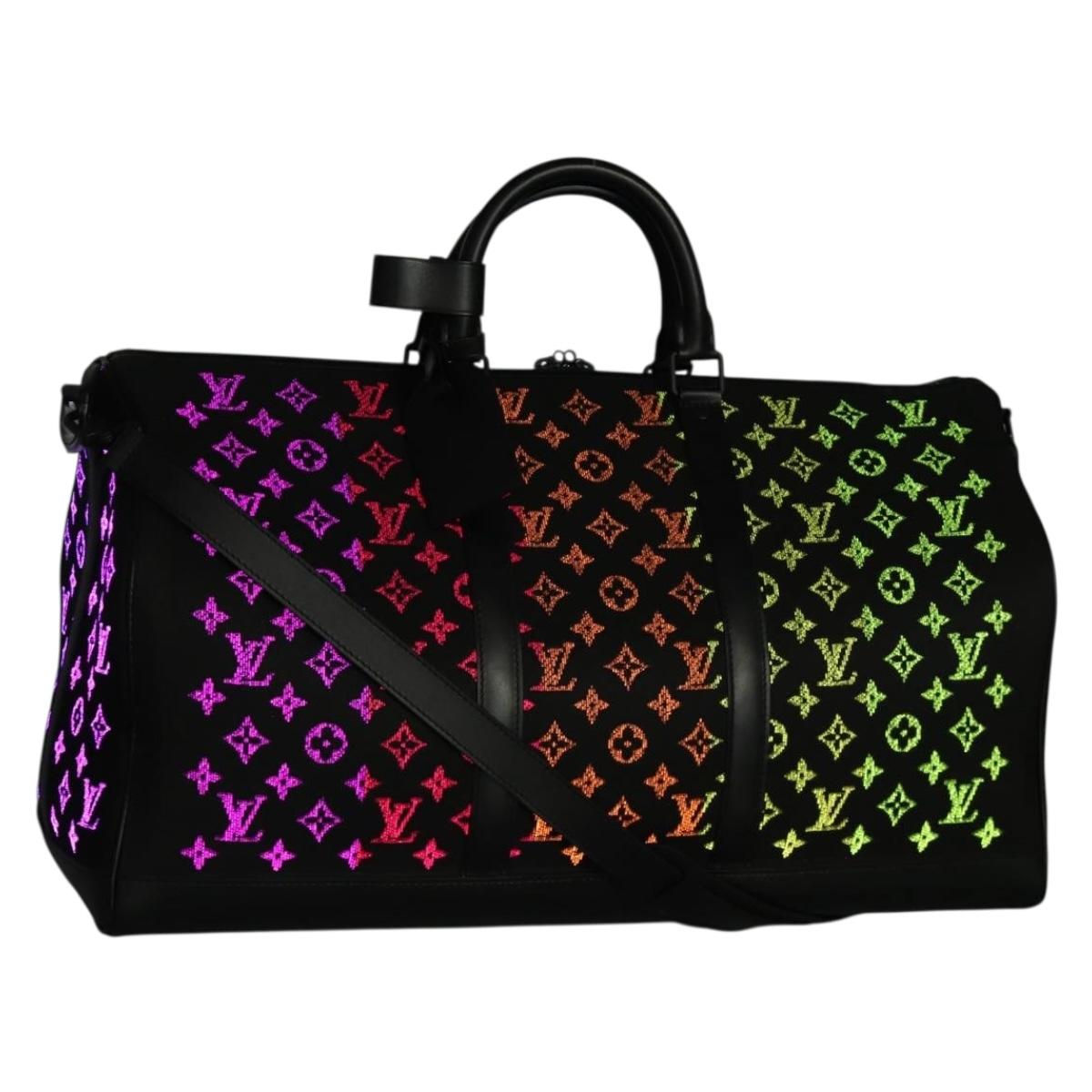 LOUIS VUITTON Monogram light Up Keepall Bandouliere 50 M44770 Auth 203862SM