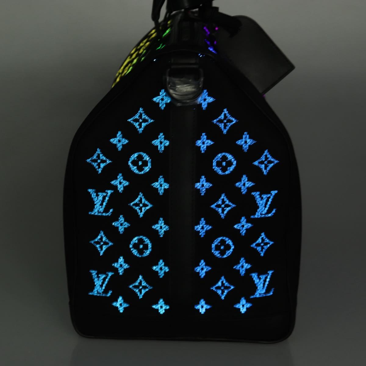 LOUIS VUITTON Monogram light Up Keepall Bandouliere 50 M44770 Auth 203862SM