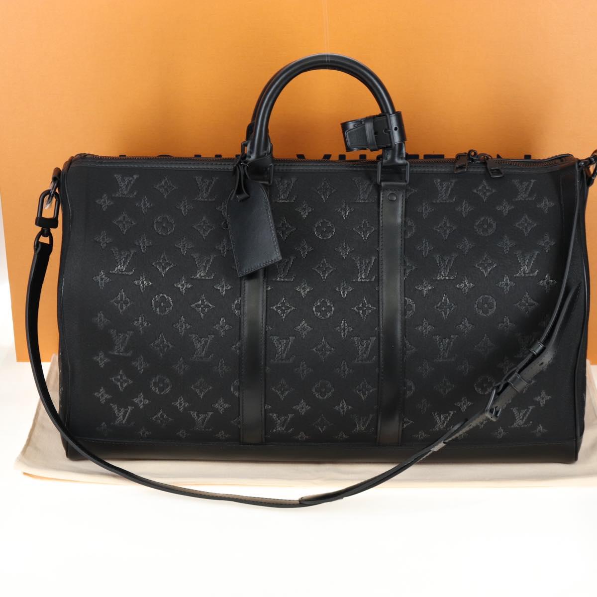LOUIS VUITTON Monogram light Up Keepall Bandouliere 50 M44770 Auth 203862SM