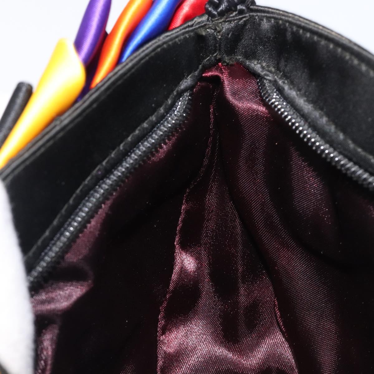 FENDI Shoulder Bag Satin Multicolor Auth 203876A