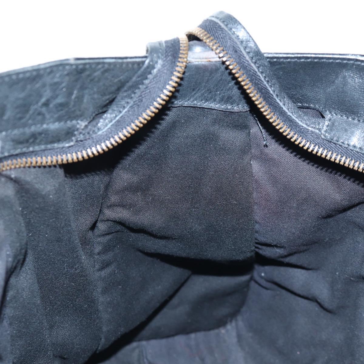 BALENCIAGA The City Hand Bag Leather Black 115748 Auth 203891SAM