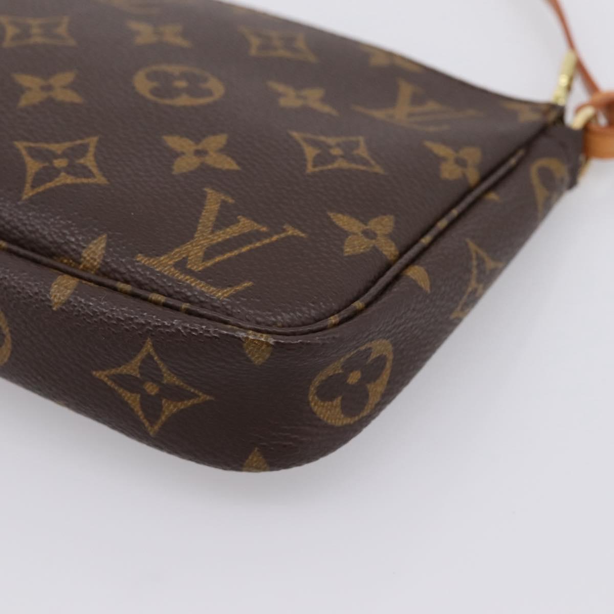 LOUIS VUITTON Monogram Pochette Accessoires Pouch M51980 LV Auth 203897SAV