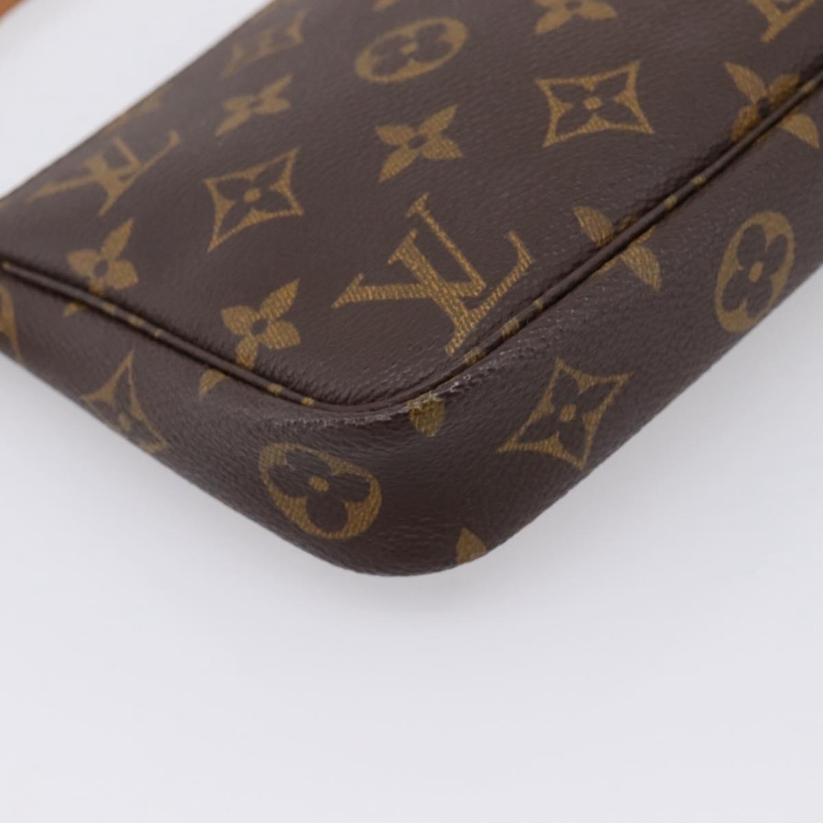 LOUIS VUITTON Monogram Pochette Accessoires Pouch M51980 LV Auth 203897SAV