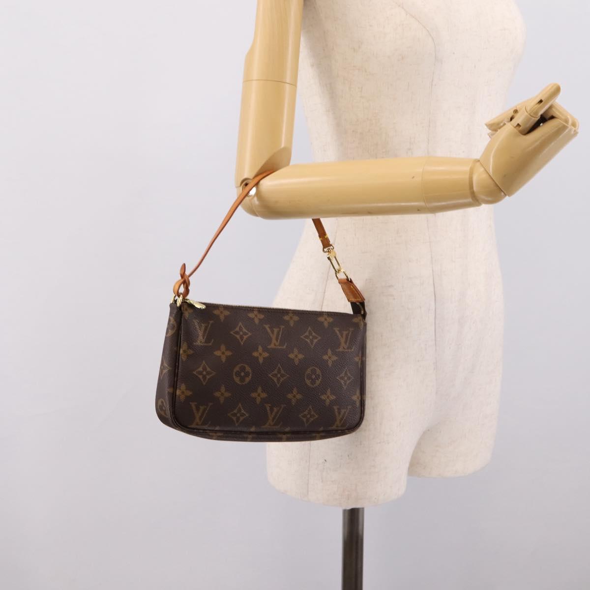 LOUIS VUITTON Monogram Pochette Accessoires Pouch M51980 LV Auth 203897SAV