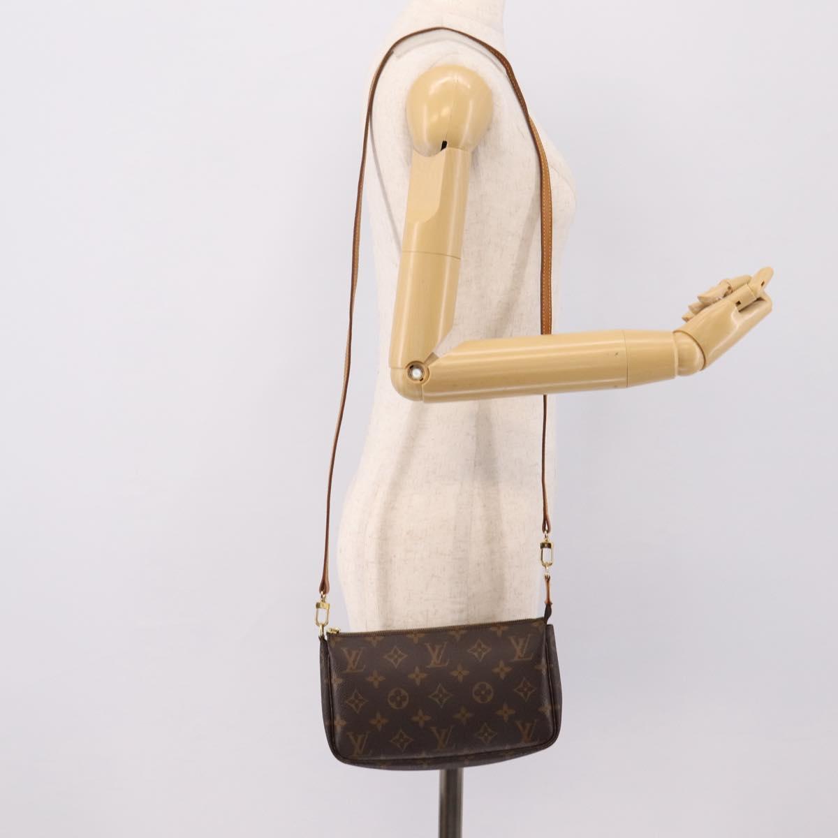 LOUIS VUITTON Monogram Pochette Accessoires Pouch M82766 LV Auth 203898V