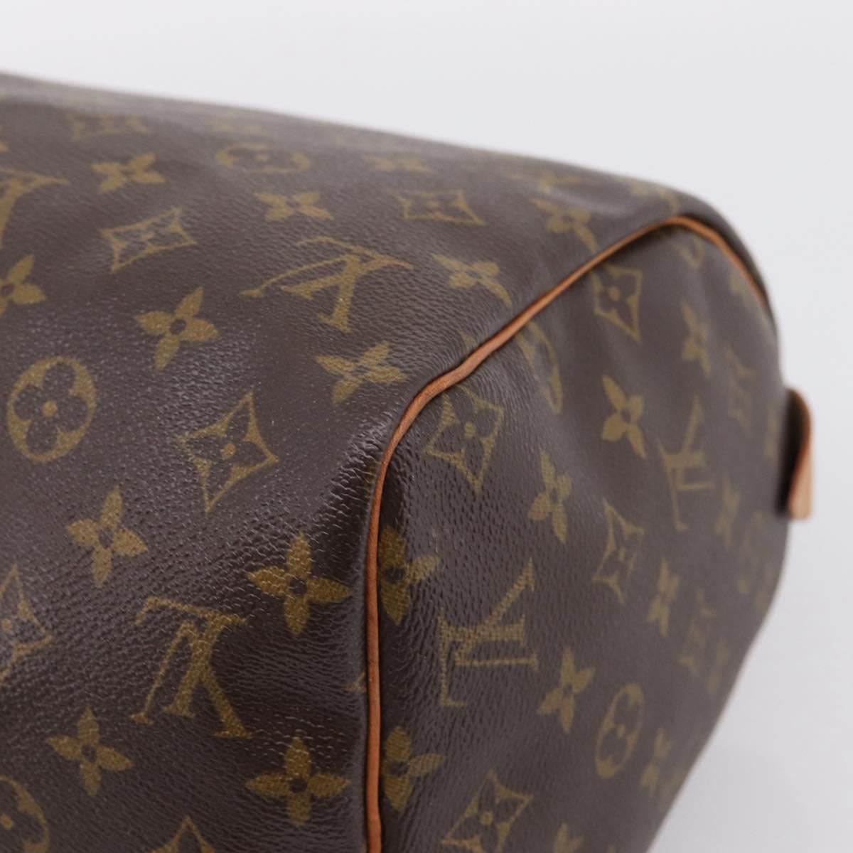LOUIS VUITTON Monogram Speedy 30 Hand Bag M41526 LV Auth 203899V