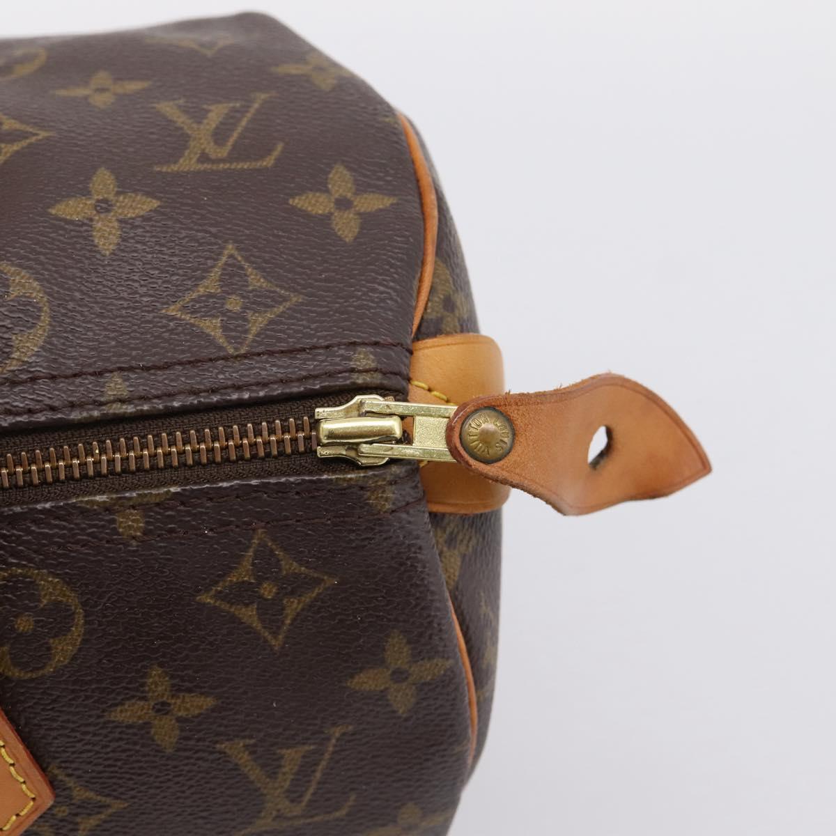 LOUIS VUITTON Monogram Speedy 30 Hand Bag M41526 LV Auth 203899V
