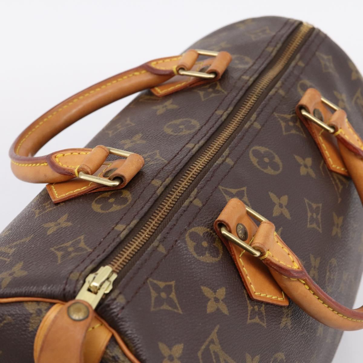 LOUIS VUITTON Monogram Speedy 30 Hand Bag M41526 LV Auth 203899V