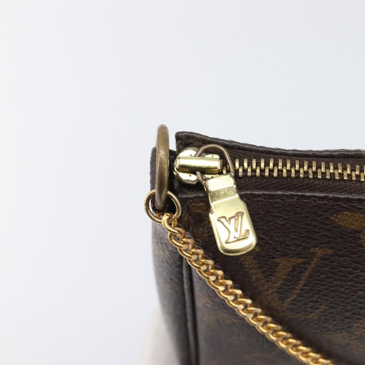 LOUIS VUITTON Monogram Pochette Accessoires Pouch M51980 LV Auth 203901