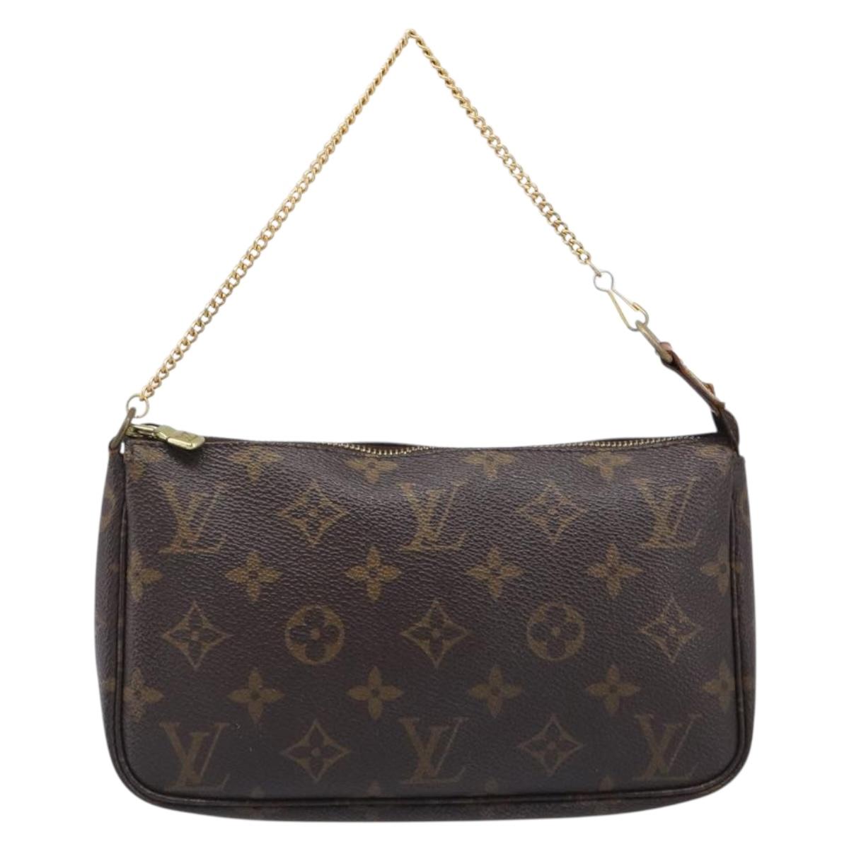 LOUIS VUITTON Monogram Pochette Accessoires Pouch M51980 LV Auth 203901