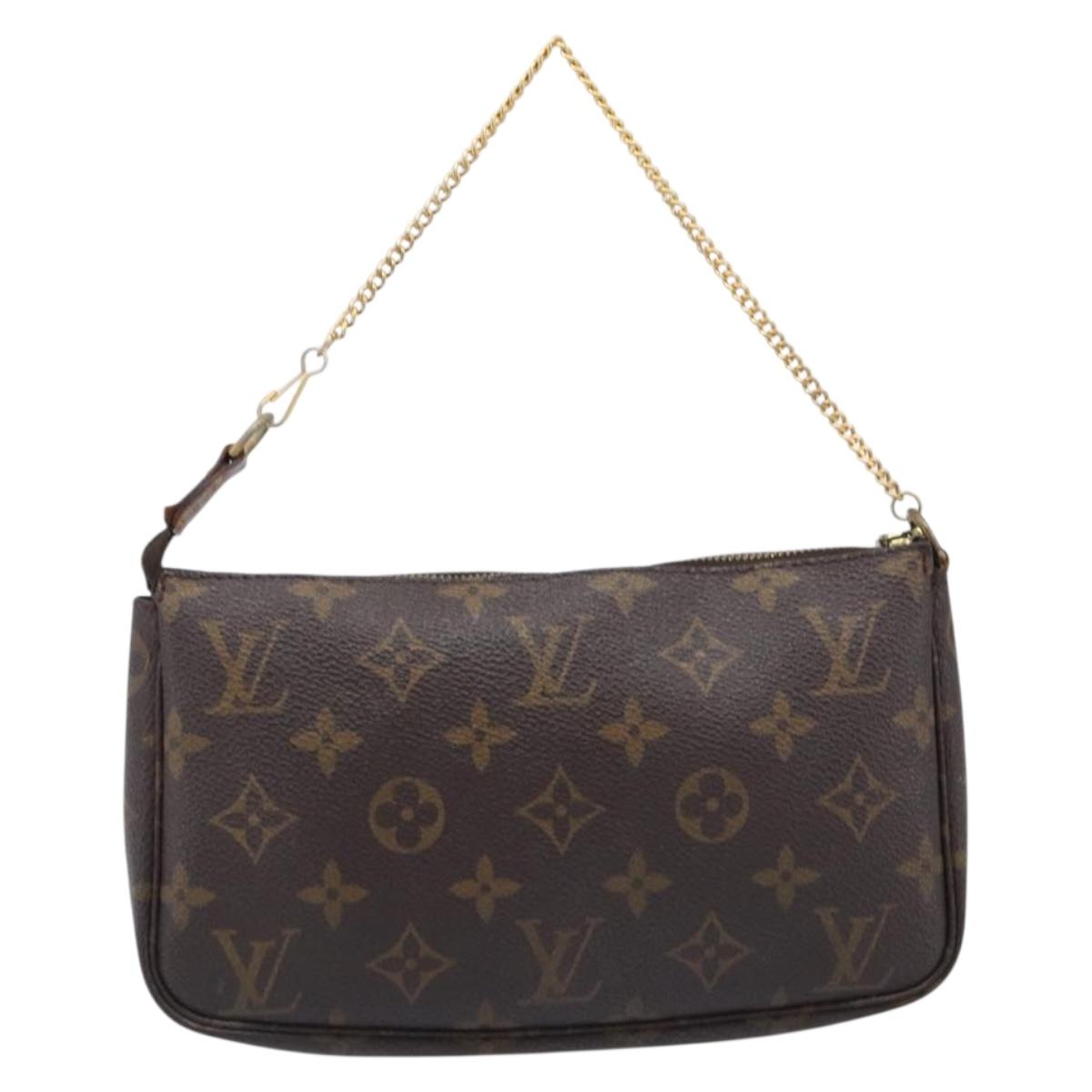 LOUIS VUITTON Monogram Pochette Accessoires Pouch M51980 LV Auth 203901