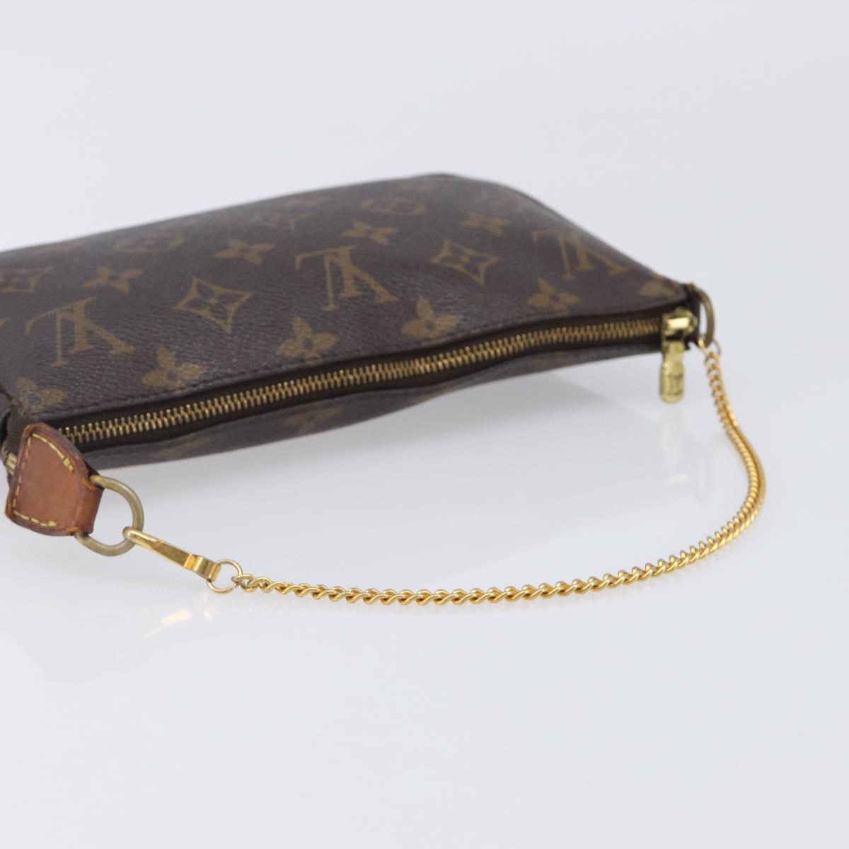 LOUIS VUITTON Monogram Pochette Accessoires Pouch M51980 LV Auth 203901