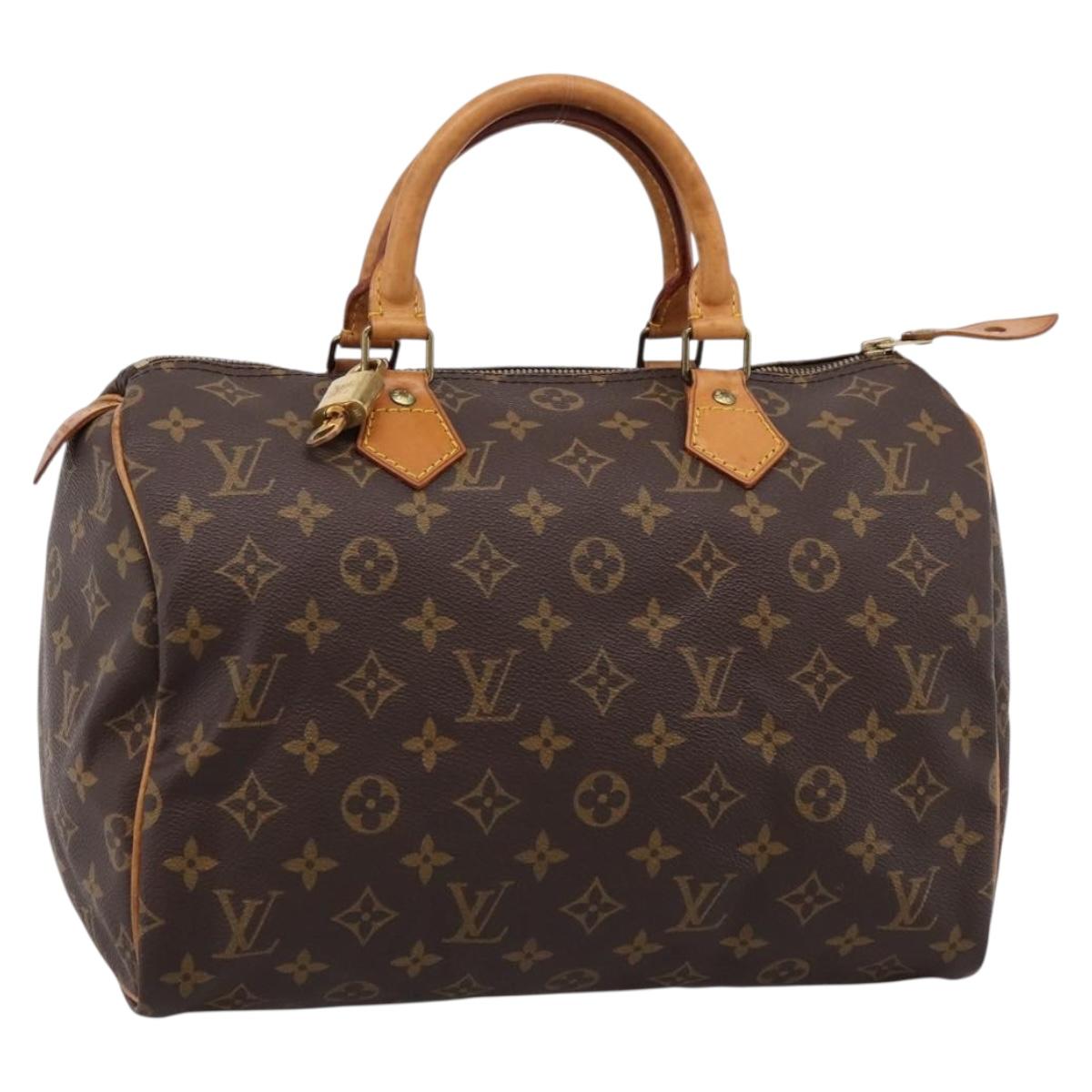 LOUIS VUITTON Monogram Speedy 30 Hand Bag M41526 LV Auth 203902A