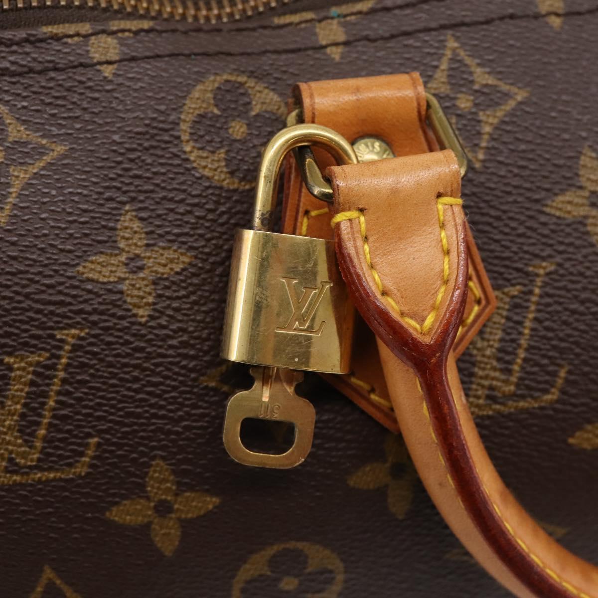 LOUIS VUITTON Monogram Speedy 30 Hand Bag M41526 LV Auth 203902A