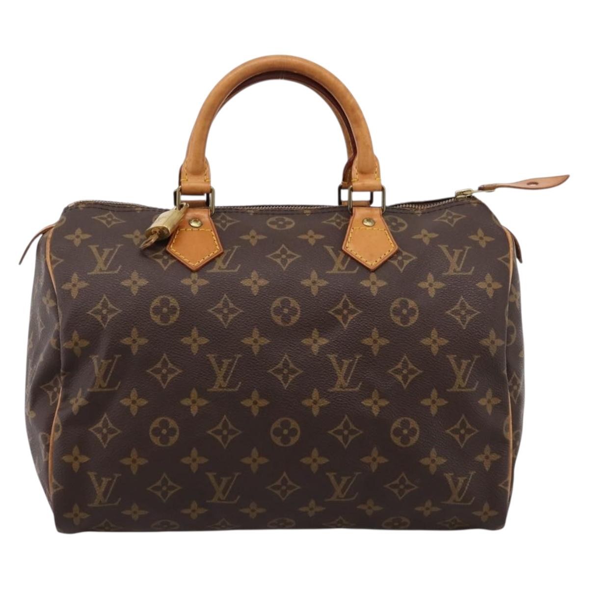 LOUIS VUITTON Monogram Speedy 30 Hand Bag M41526 LV Auth 203902A
