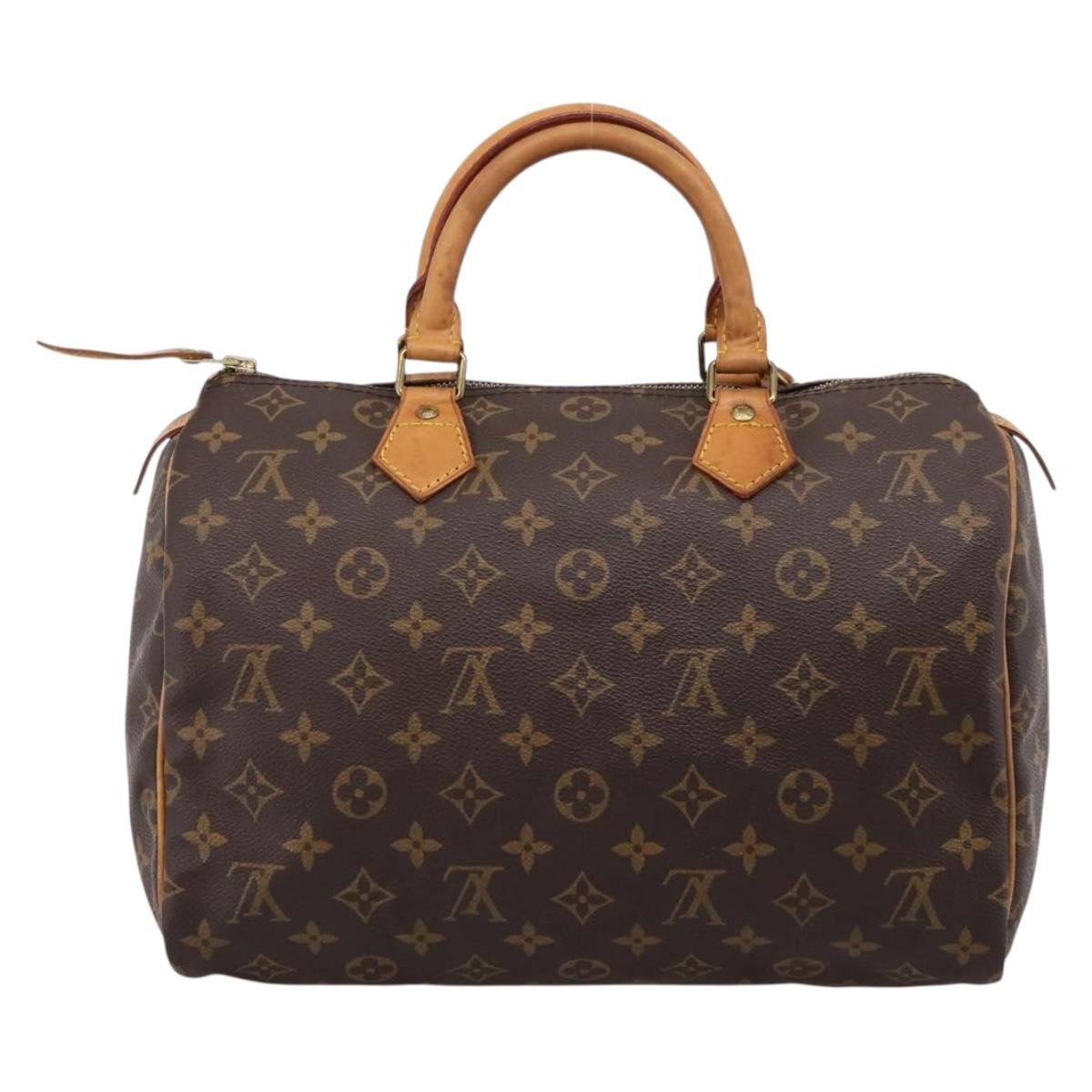 LOUIS VUITTON Monogram Speedy 30 Hand Bag M41526 LV Auth 203902A