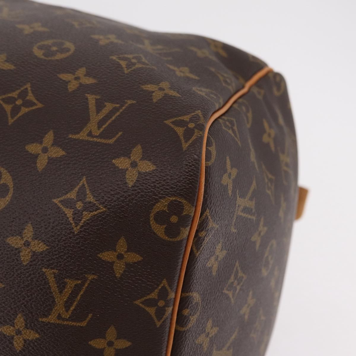 LOUIS VUITTON Monogram Keepall 55 Boston Bag M41424 LV Auth 203905V