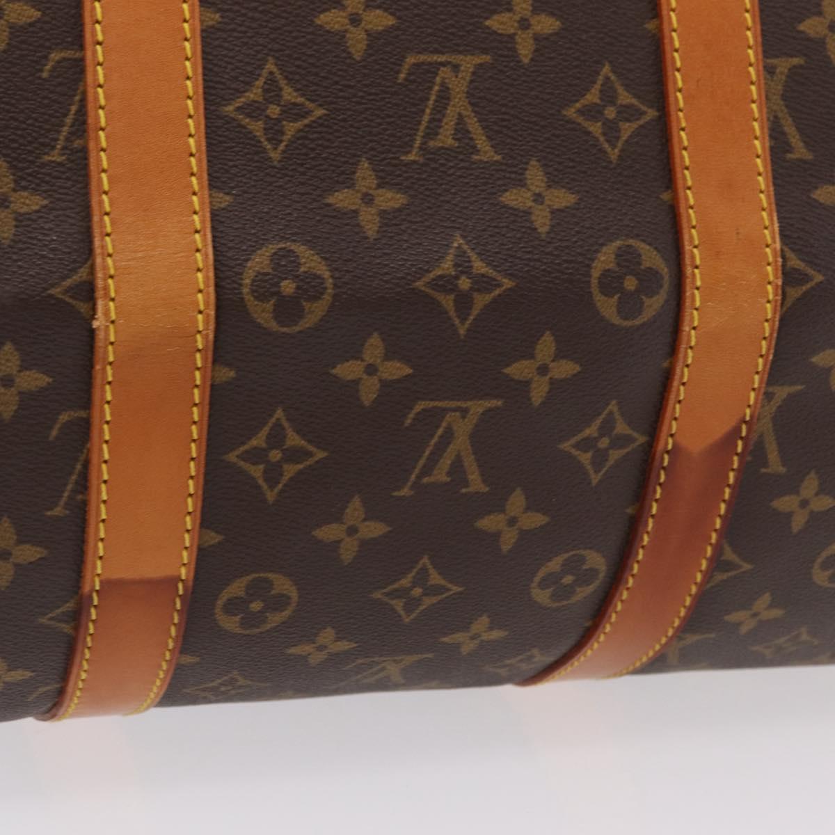 LOUIS VUITTON Monogram Keepall 55 Boston Bag M41424 LV Auth 203905V