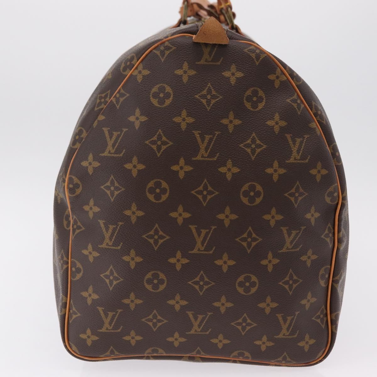 LOUIS VUITTON Monogram Keepall 55 Boston Bag M41424 LV Auth 203905V