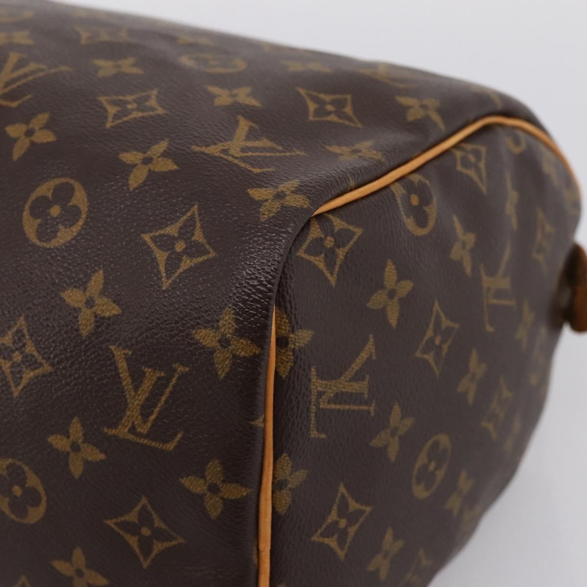 LOUIS VUITTON Monogram Speedy 30 Hand Bag M41526 LV Auth 203906SAV