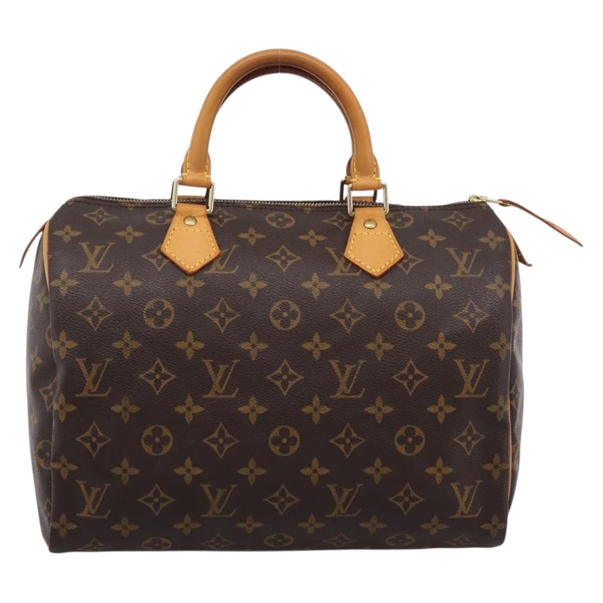 LOUIS VUITTON Monogram Speedy 30 Hand Bag M41526 LV Auth 203906SAV