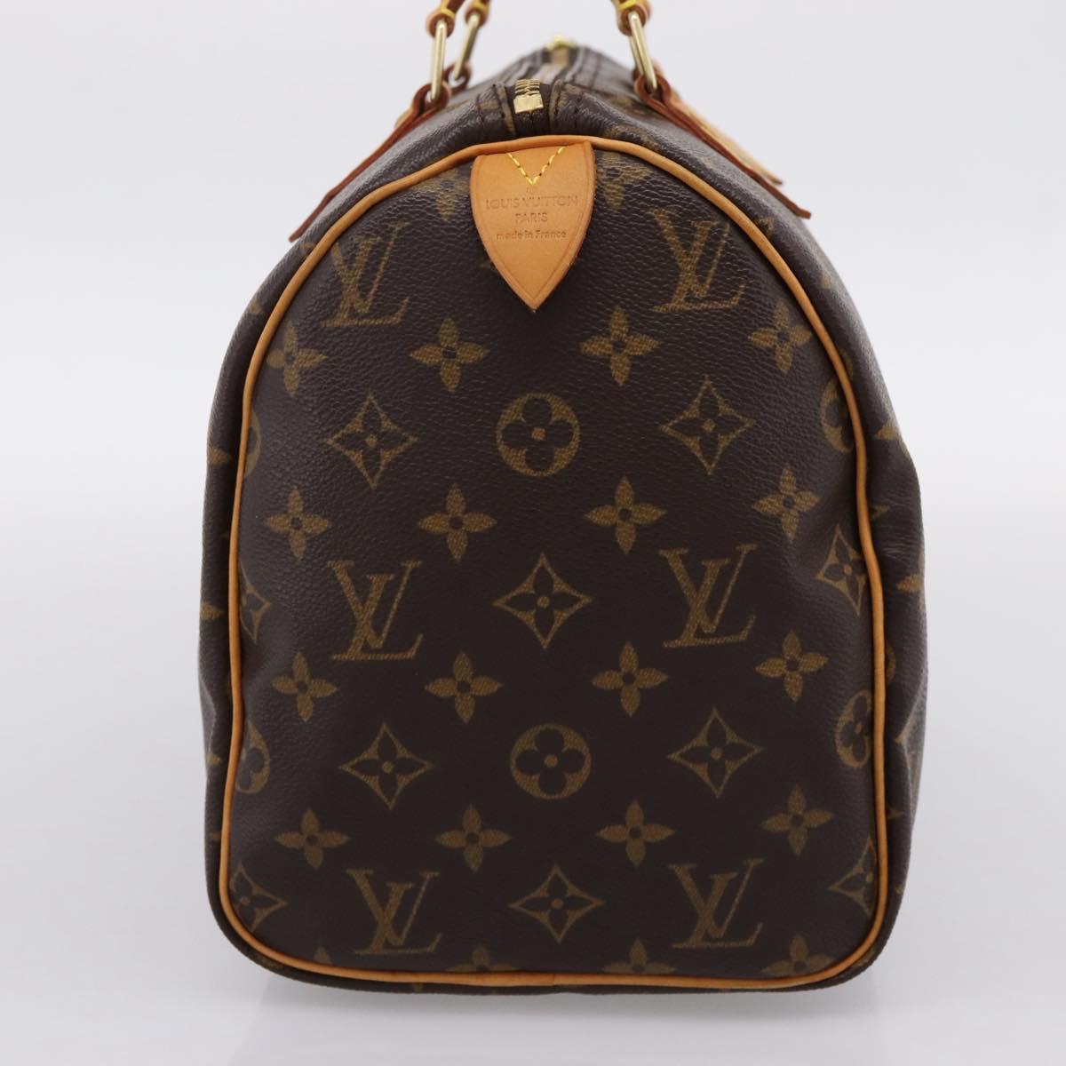 LOUIS VUITTON Monogram Speedy 30 Hand Bag M41526 LV Auth 203906SAV