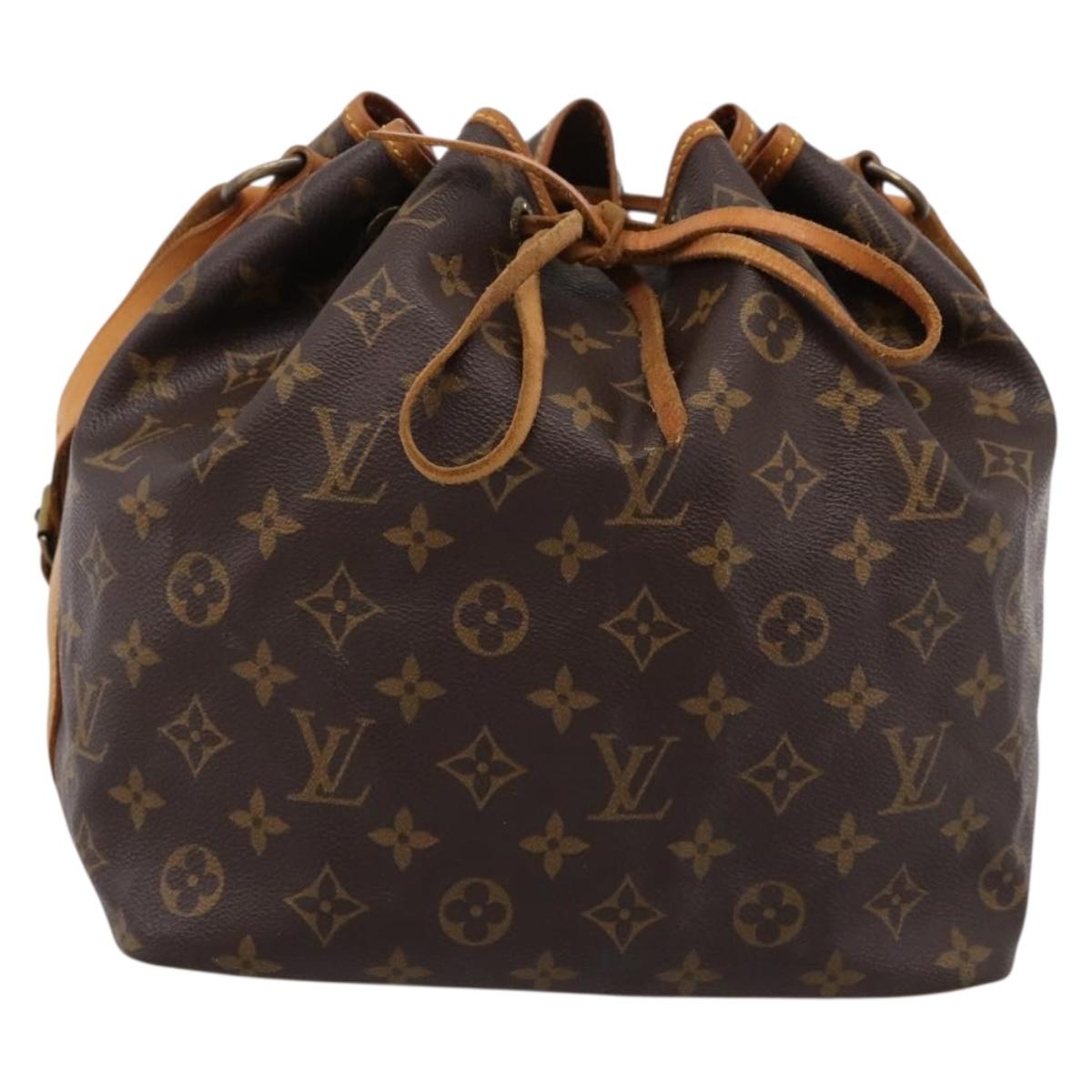 LOUIS VUITTON Monogram Petit Noe Shoulder Bag M42226 LV Auth 203907V