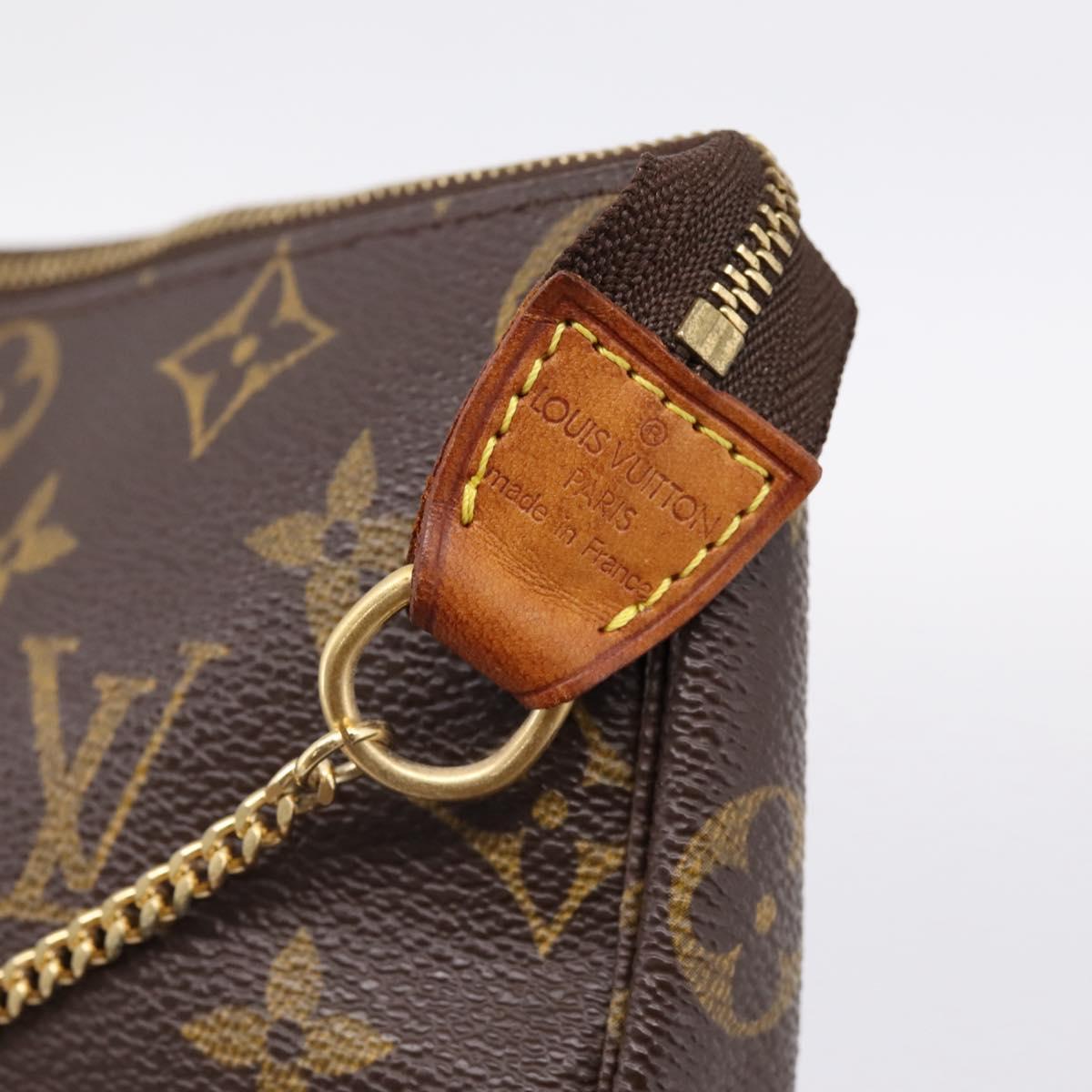 LOUIS VUITTON Monogram Mini Pochette Accessoires Pouch N41667 LV Auth 203908V