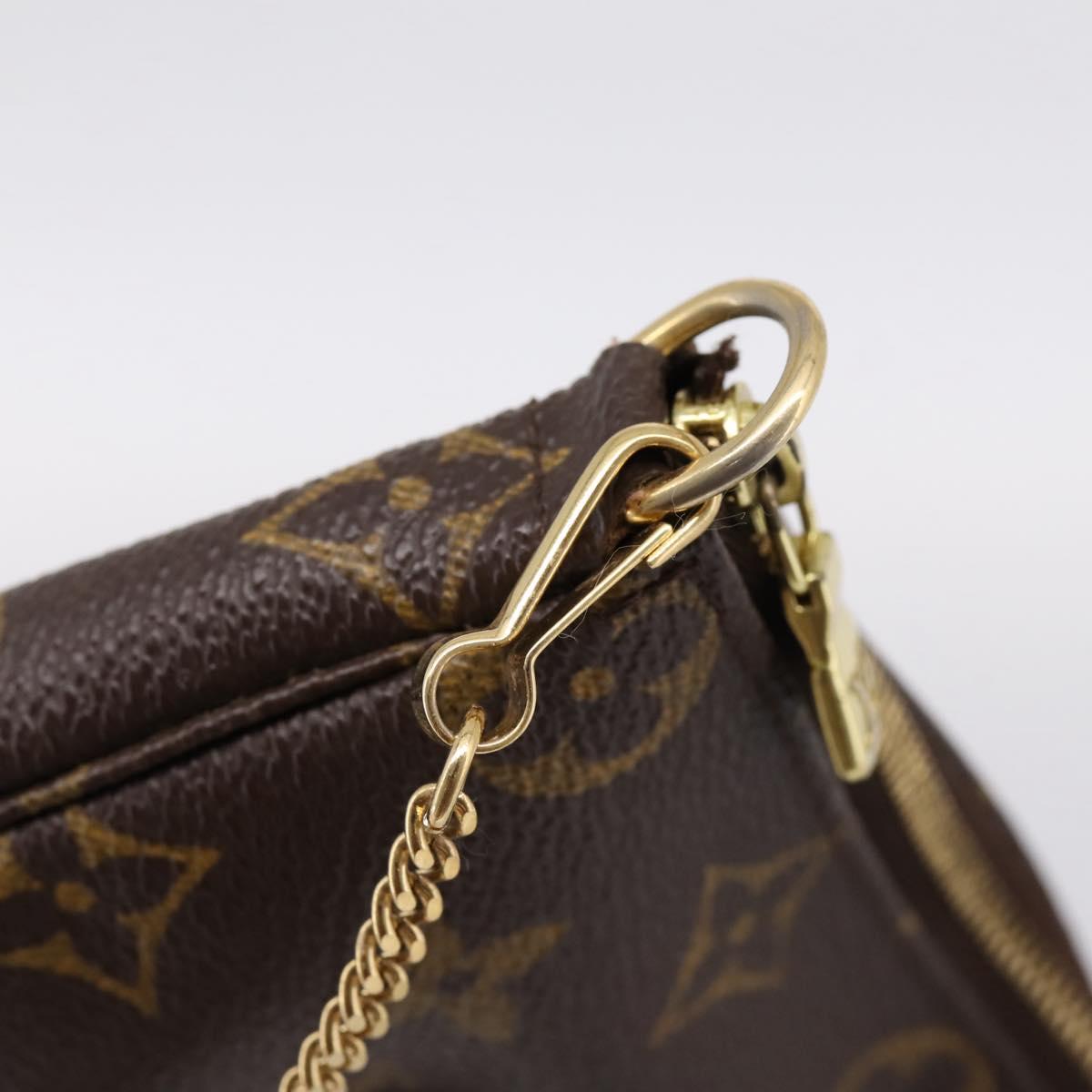 LOUIS VUITTON Monogram Mini Pochette Accessoires Pouch N41667 LV Auth 203908V
