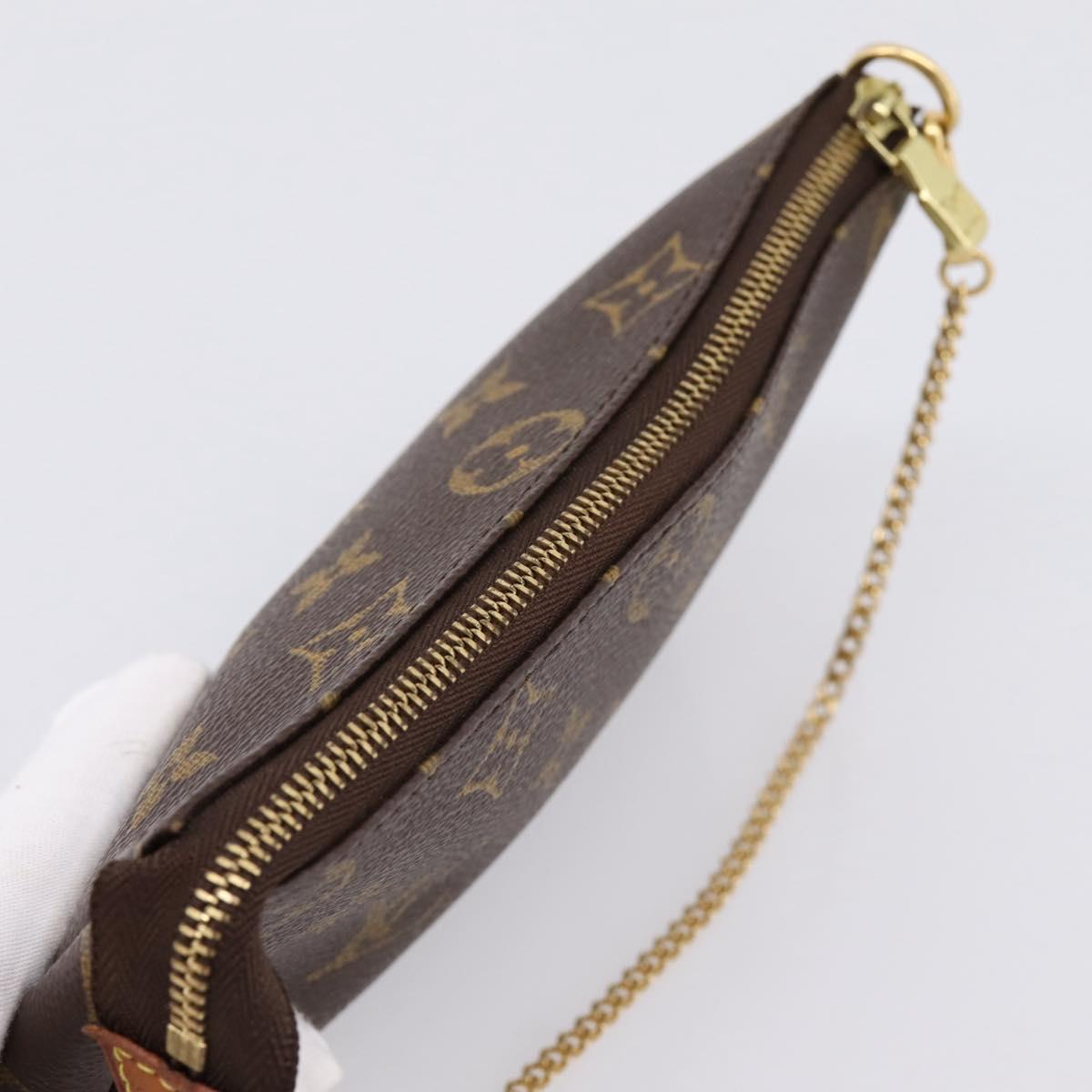 LOUIS VUITTON Monogram Mini Pochette Accessoires Pouch N41667 LV Auth 203908V