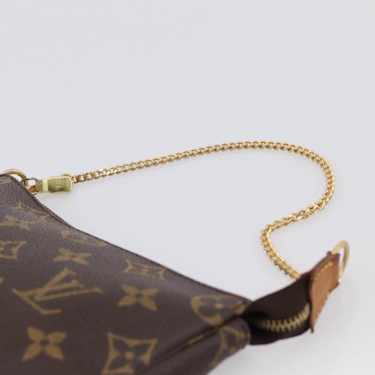 LOUIS VUITTON Monogram Mini Pochette Accessoires Pouch N41667 LV Auth 203908V