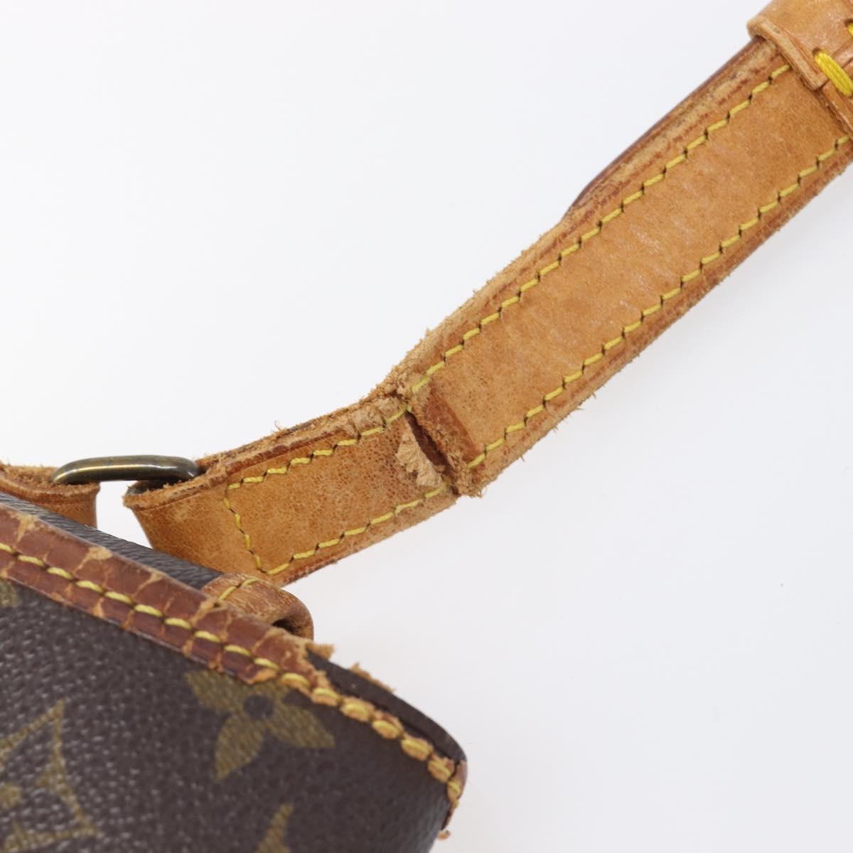 LOUIS VUITTON Monogram Gibeciere MM Shoulder Bag M42247 LV Auth 203922