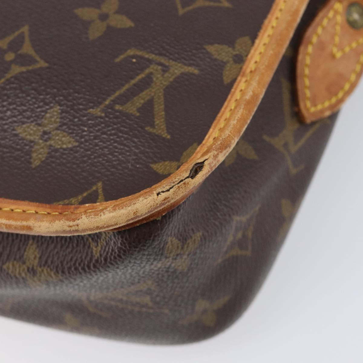 LOUIS VUITTON Monogram Gibeciere MM Shoulder Bag M42247 LV Auth 203922