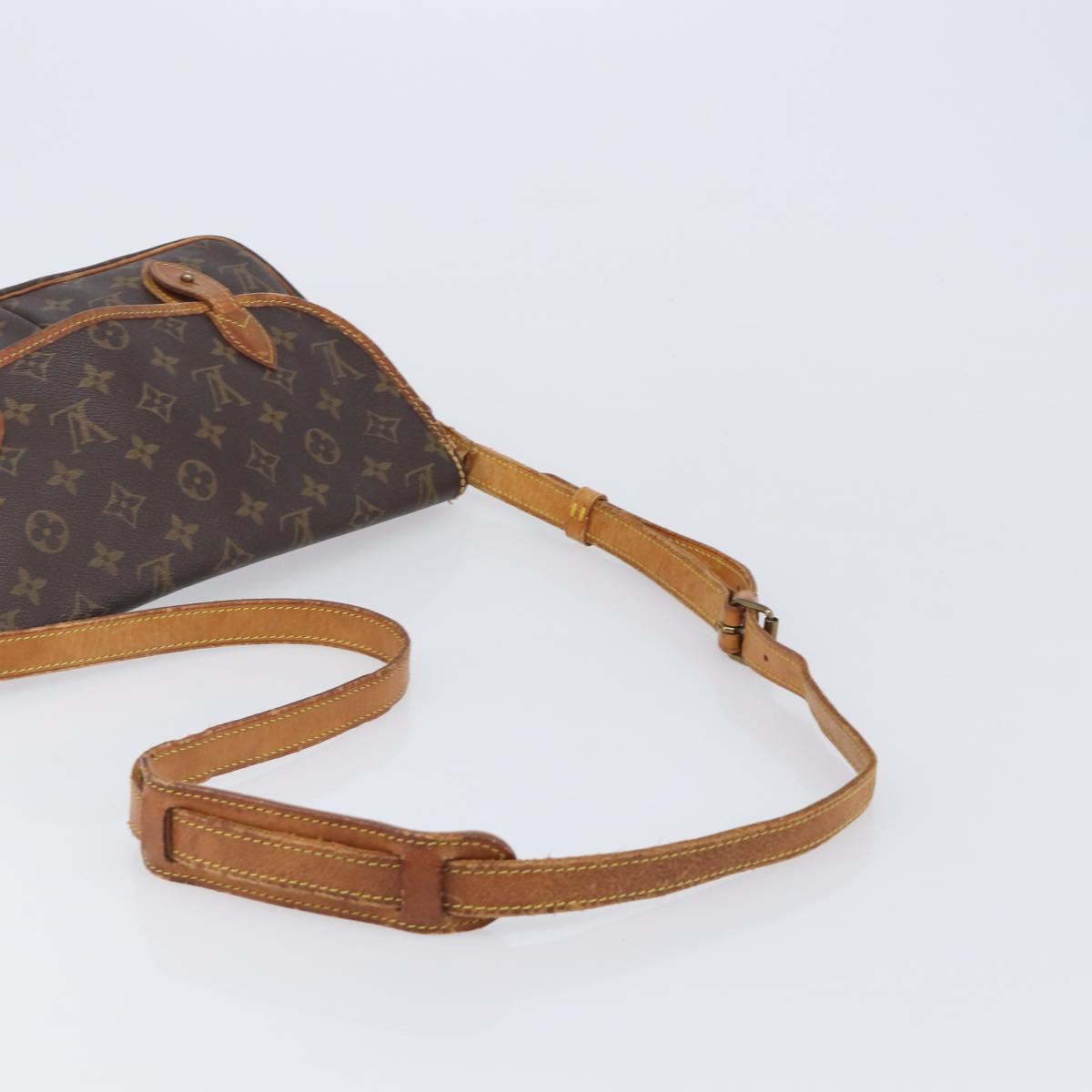 LOUIS VUITTON Monogram Gibeciere MM Shoulder Bag M42247 LV Auth 203922
