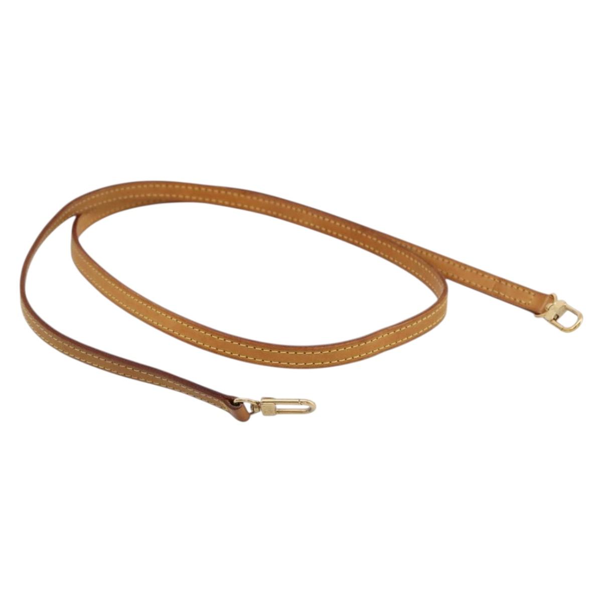 LOUIS VUITTON Nume leather Shoulder Strap Leather 50.4"" Beige LV Auth 204021V