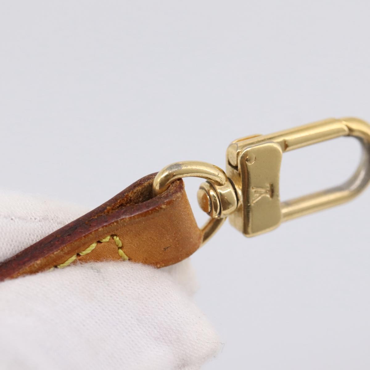 LOUIS VUITTON Nume leather Shoulder Strap Leather 50.4"" Beige LV Auth 204021V