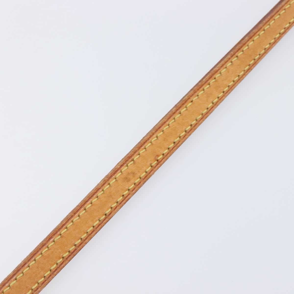 LOUIS VUITTON Nume leather Shoulder Strap Leather 48"" Beige LV Auth 204022V