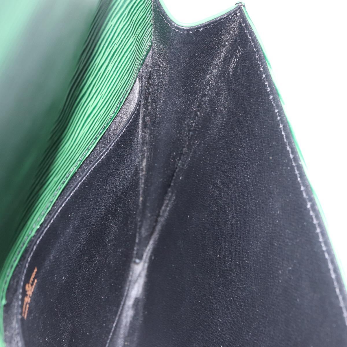 LOUIS VUITTON Epi Jena Clutch Bag Green M52724 LV Auth 204030