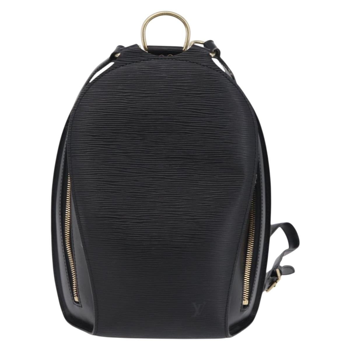 LOUIS VUITTON Epi Mabillon Backpack Black M52232 LV Auth 204031A