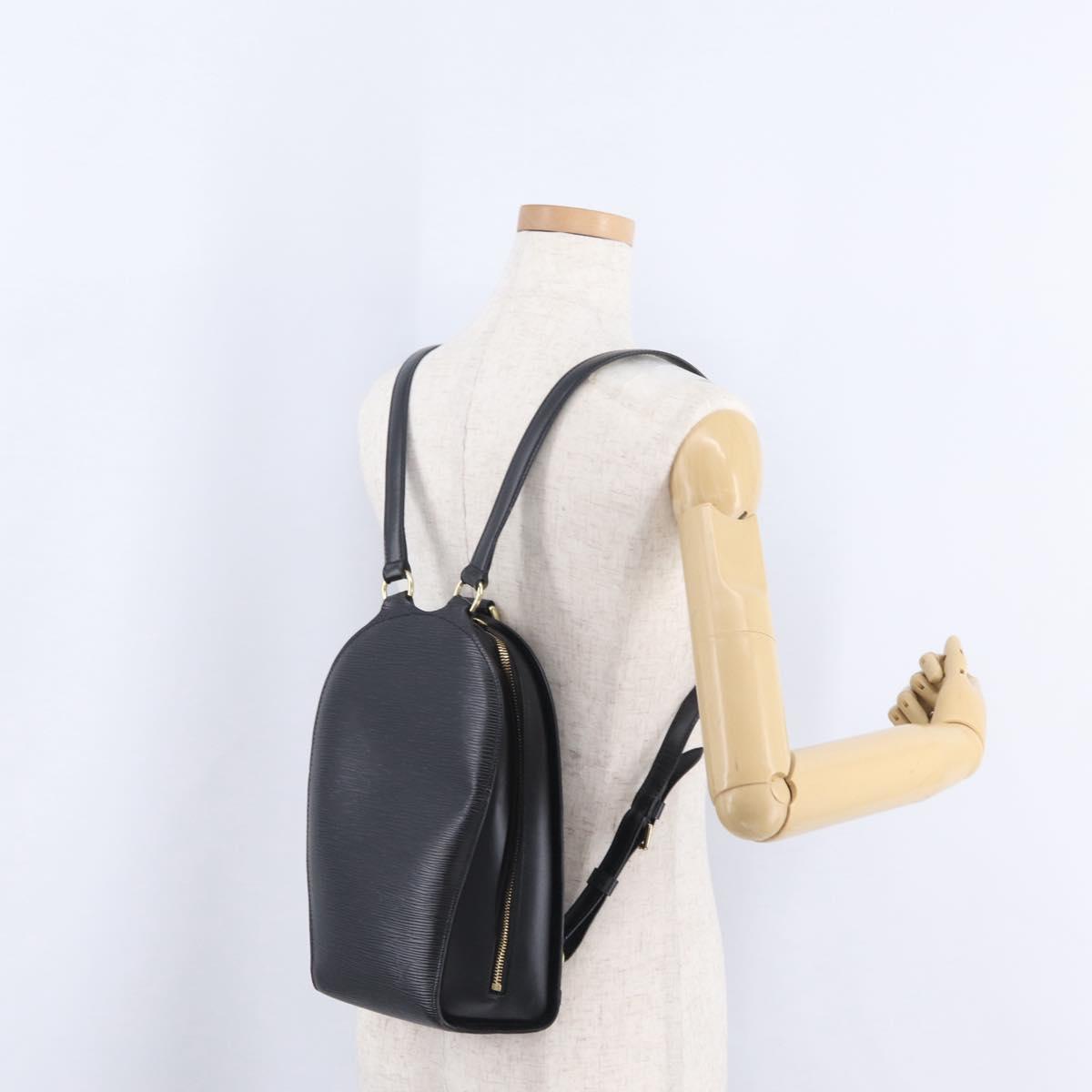 LOUIS VUITTON Epi Mabillon Backpack Black M52232 LV Auth 204031A