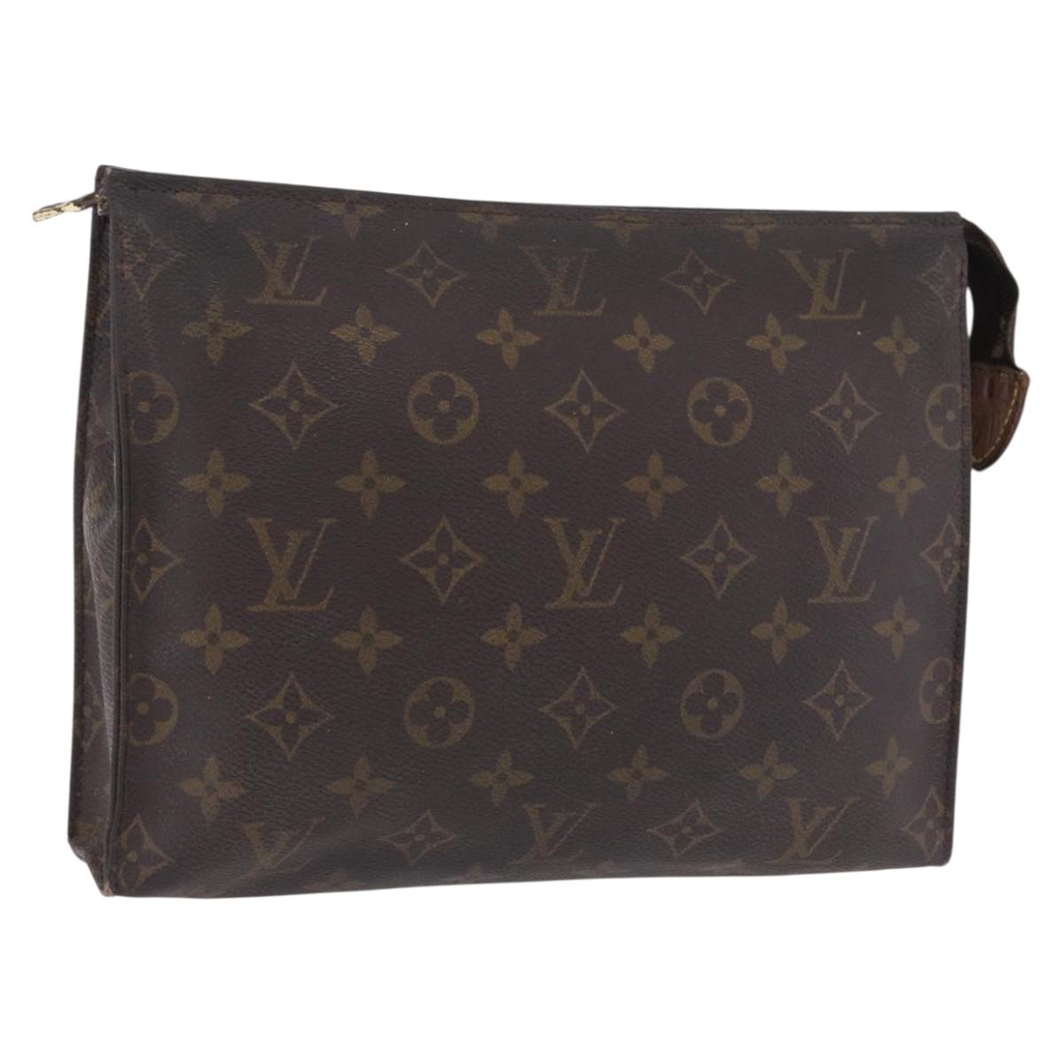 LOUIS VUITTON Monogram Poche Toilette 26 Pouch M47542 LV Auth 204032