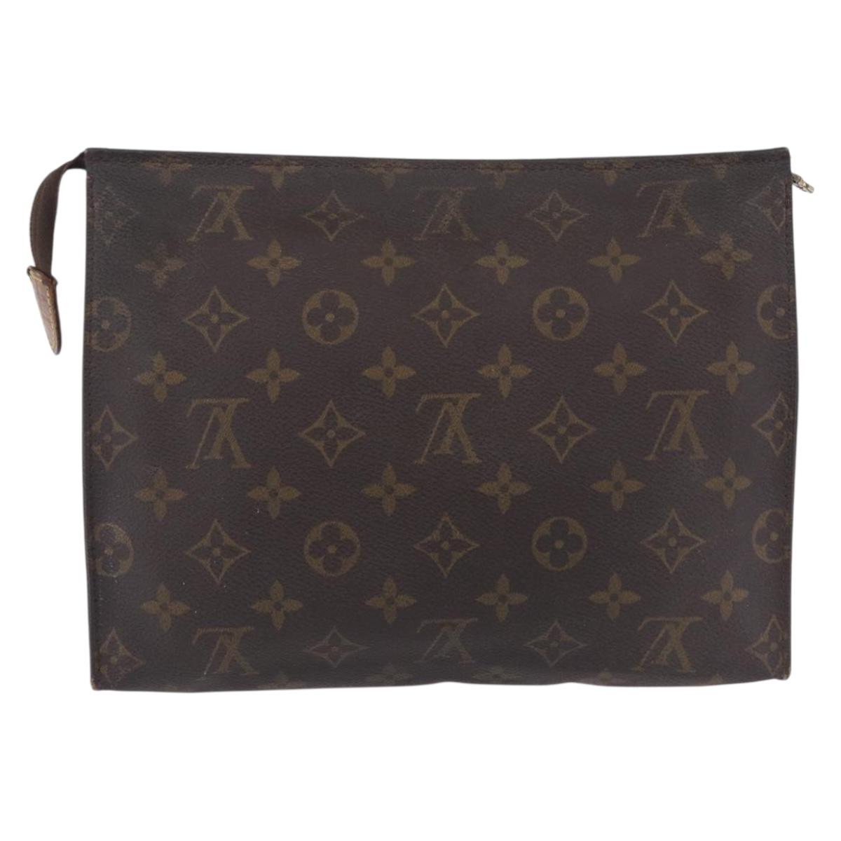 LOUIS VUITTON Monogram Poche Toilette 26 Pouch M47542 LV Auth 204032