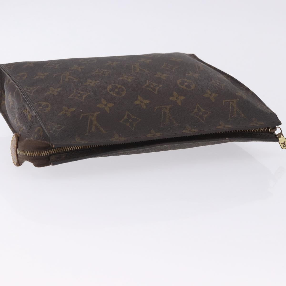 LOUIS VUITTON Monogram Poche Toilette 26 Pouch M47542 LV Auth 204032